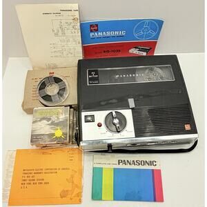 Panasonic RQ-102S Vintage Solid State Reel to Reel Tape Recorder Lot